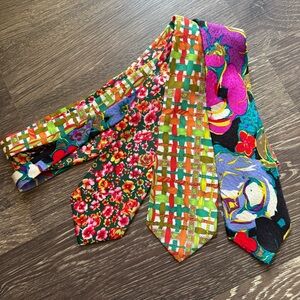 Lot of Three Unique Fun Ties